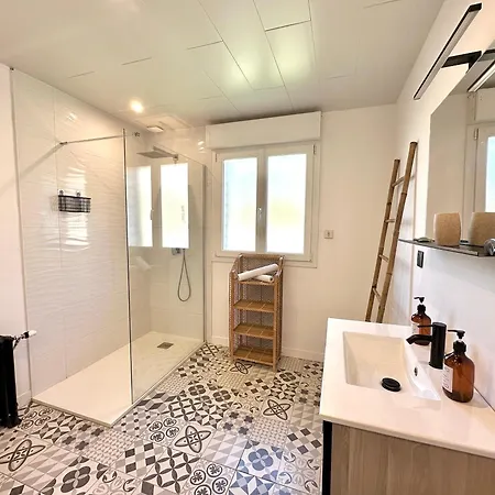 בית נופש La Framboisine -plage A 6min-jardin-wifi-parking