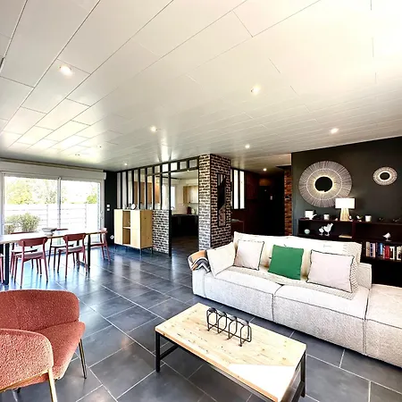 בית נופש La Framboisine -plage A 6min-jardin-wifi-parking