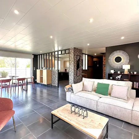 בית נופש La Framboisine -plage A 6min-jardin-wifi-parking