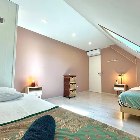 בית נופש La Framboisine -plage A 6min-jardin-wifi-parking